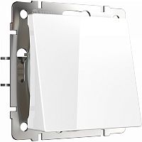 Вывод кабеля без рамки Werkel белый глянцевый картинка